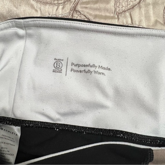 Athleta Elation Asym 7/8 Colorblock Tights Leggings - Picture 6 of 7